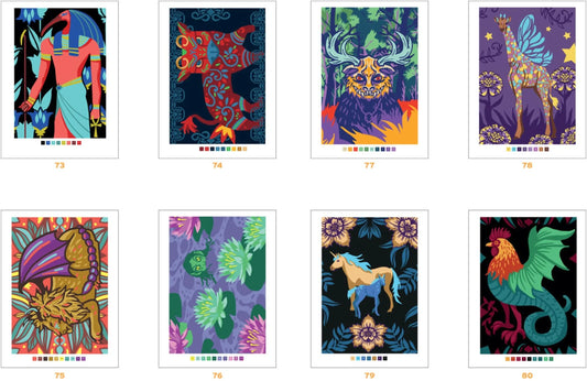 Animais mitológicos - Pintura por Números