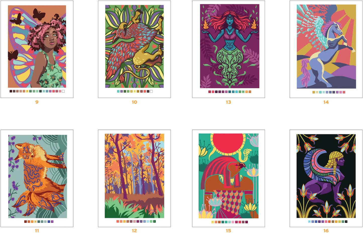 Animais mitológicos - Pintura por Números