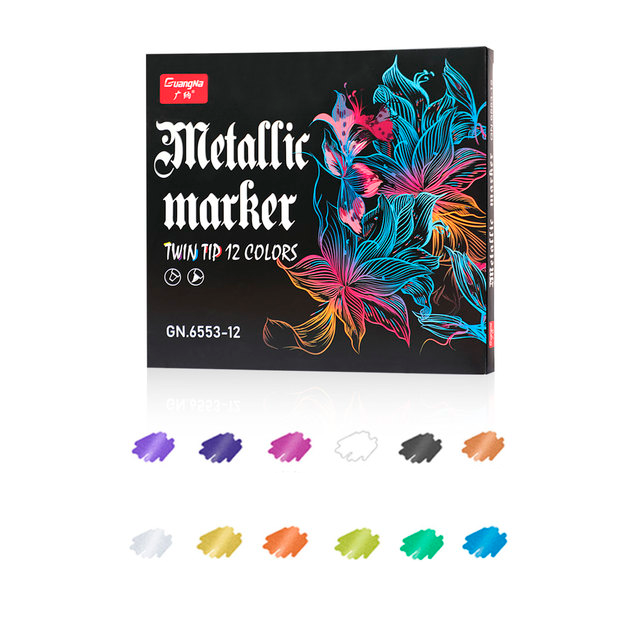 Rotuladores Biverso Metálico - punta doble