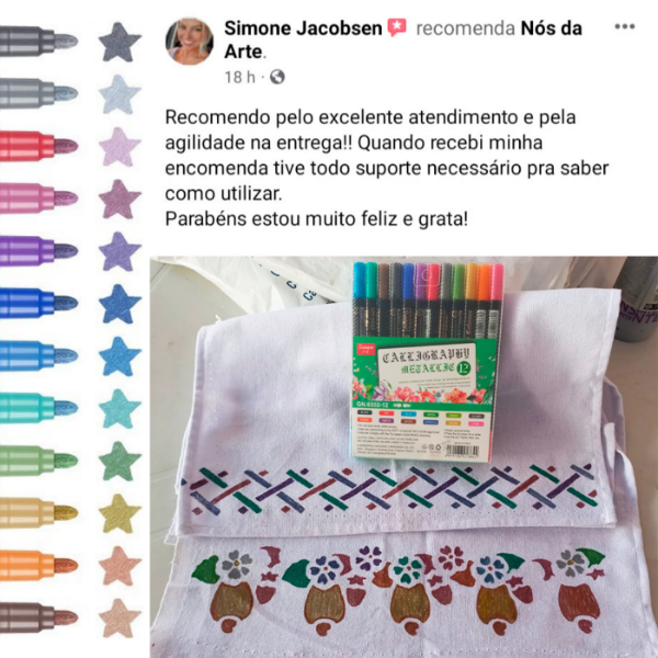 Rotuladores Artísticas Cintilantes - punta doble