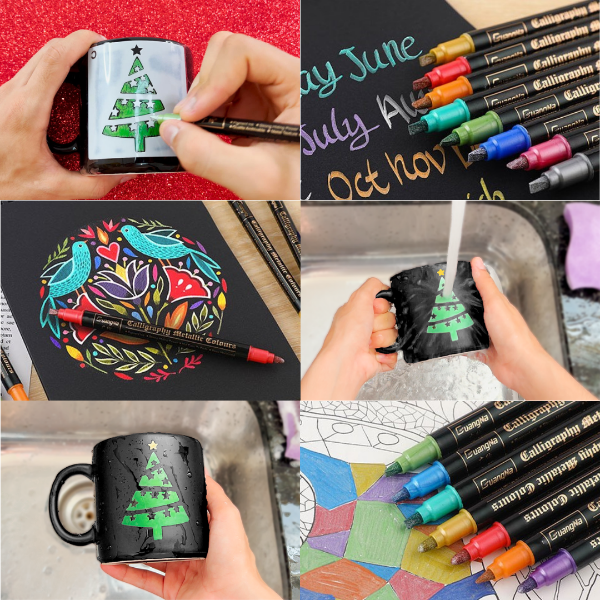 Rotuladores Artísticas Cintilantes - punta doble