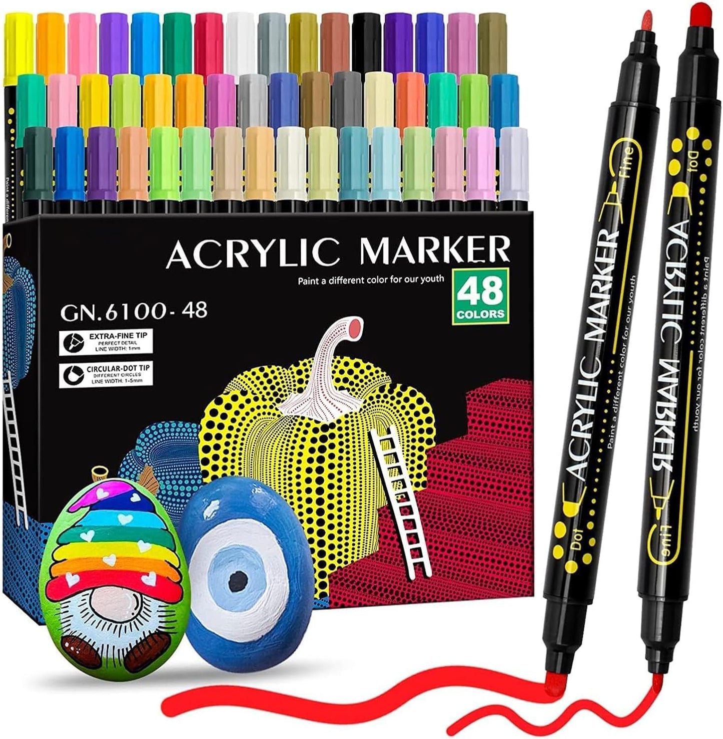 Rotuladores ArtDual Acrílicos - punta doble (pontilismo)