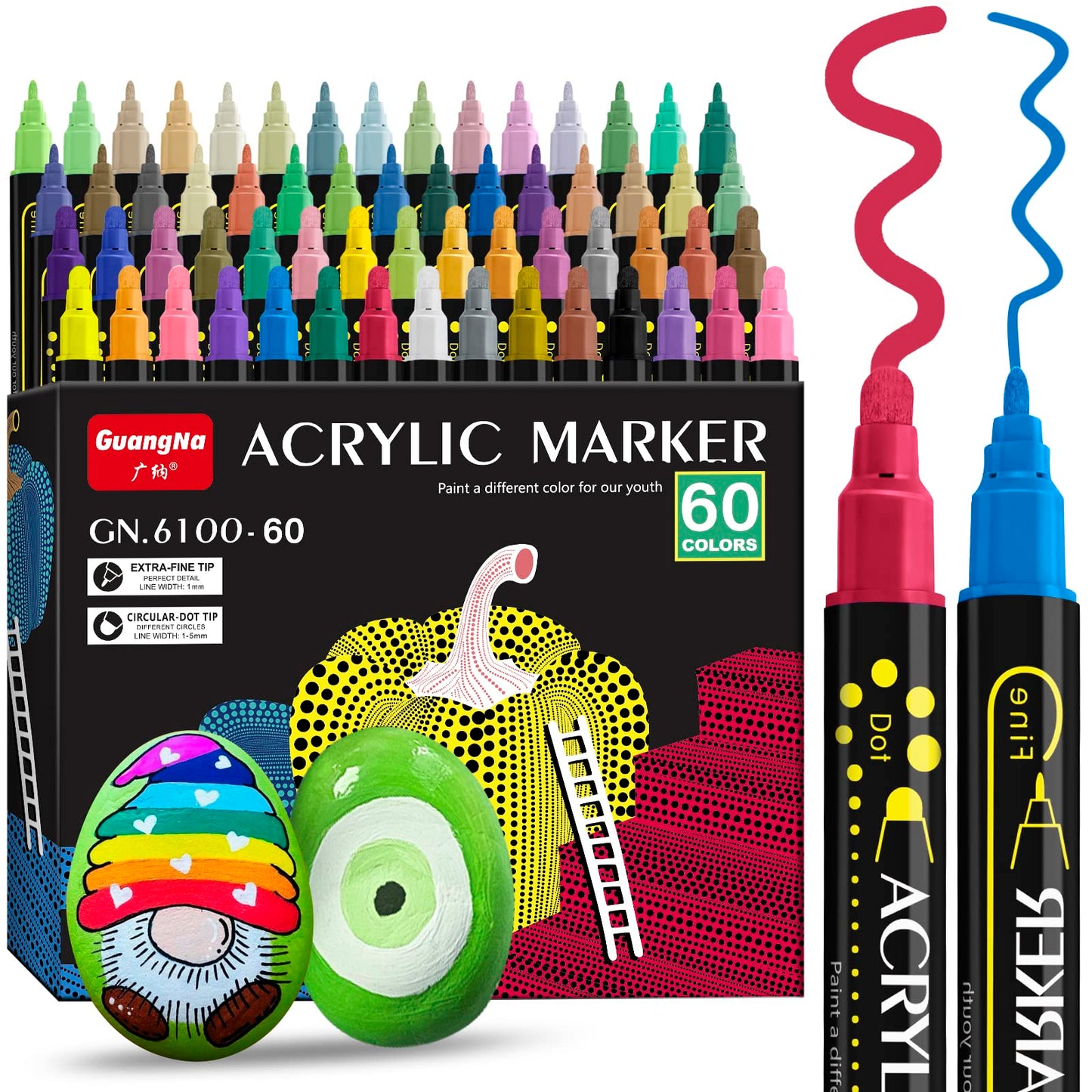 Rotuladores ArtDual Acrílicos - punta doble (pontilismo)