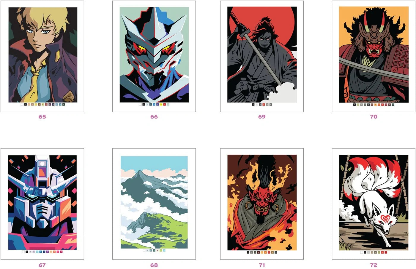 Mangás - Pintura por Números