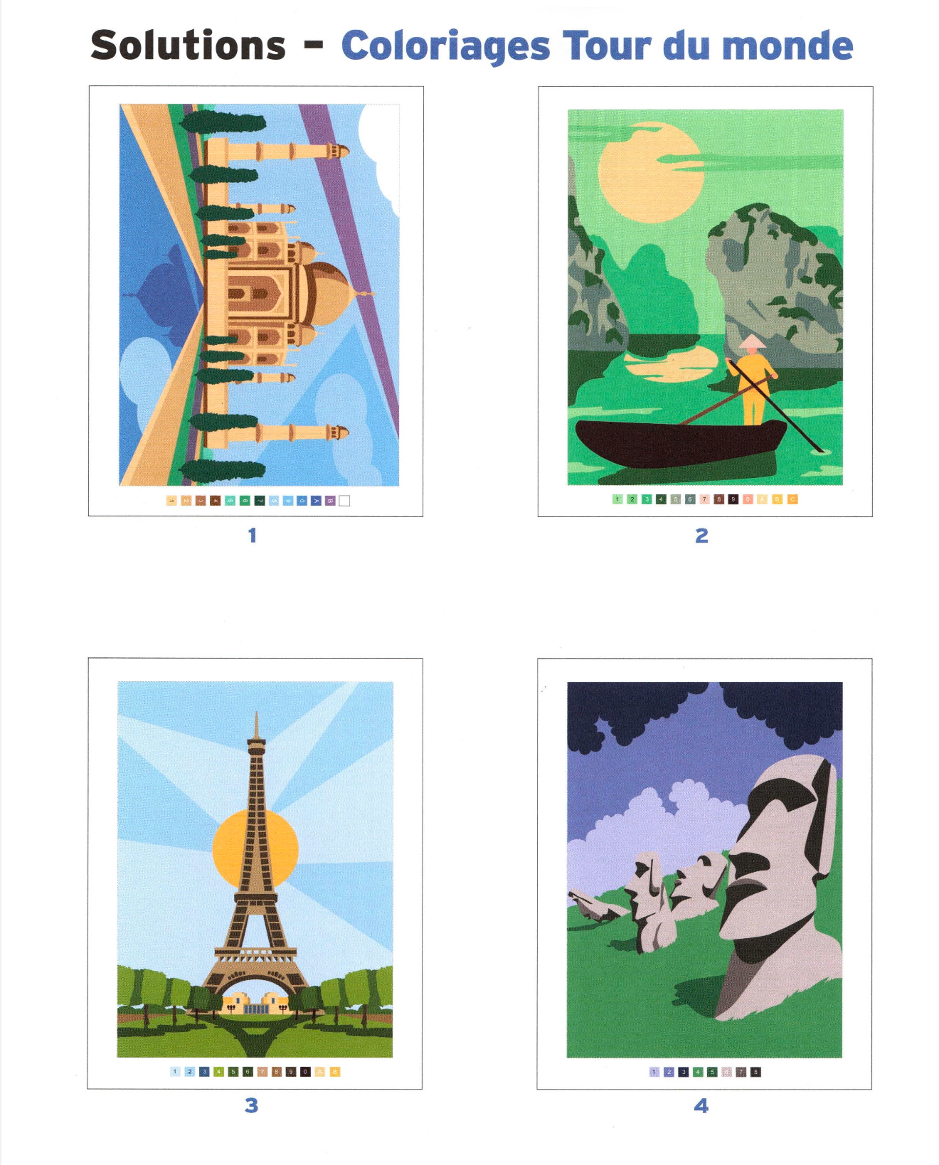 Paisagens y monumentos antigos - Pintura por Números