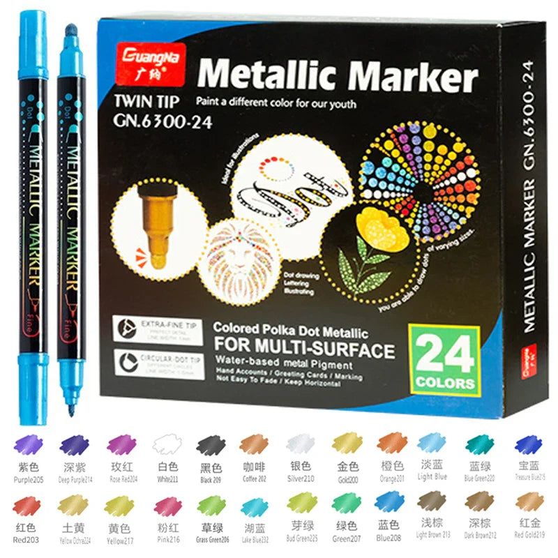 Rotuladores ArtDual Acrílicos - punta doble (pontilismo)