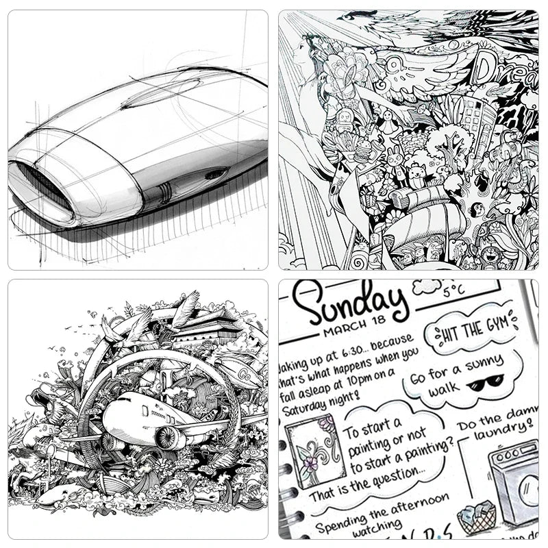 Caneta Micron Precision Preto - Marcadores de Linha Fina para Desenho Técnico y Artístico