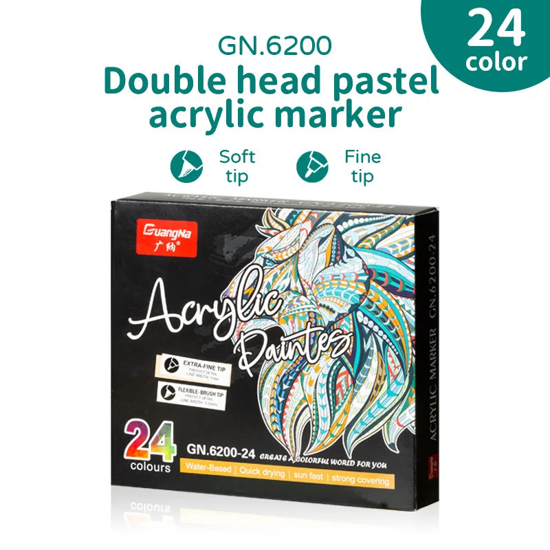 Rotuladores ArtDual Acrílicos - punta doble (pontilismo)