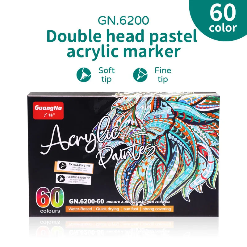 Rotuladores ArtDual Acrílicos - punta doble (pontilismo)