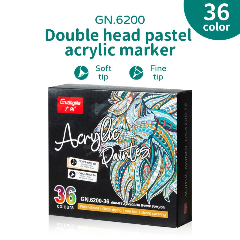 Rotuladores ArtDual Acrílicos - punta doble (pontilismo)