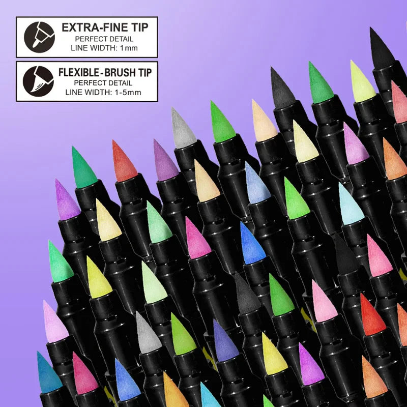 Rotuladores ArtDual Acrílicos - punta doble (pontilismo)