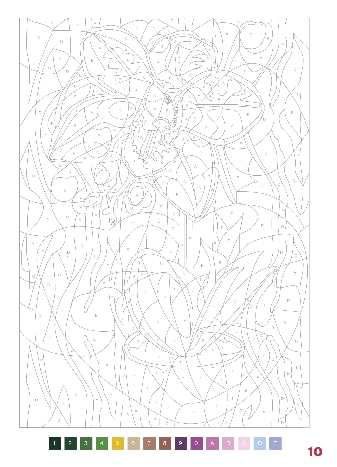 Flores - Pintura por Números