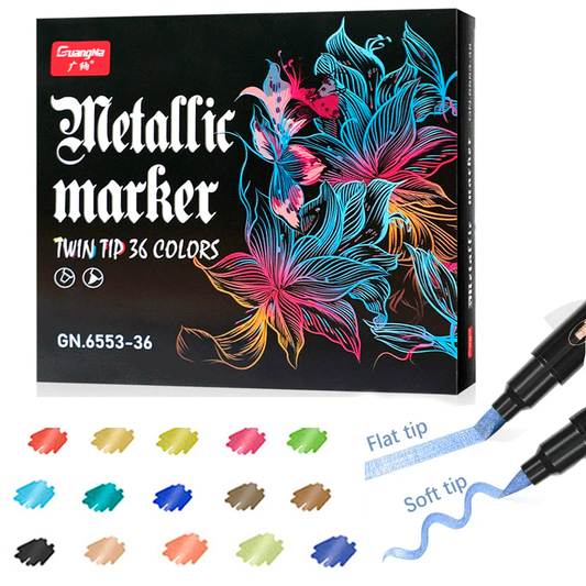 Rotuladores Biverso Metálico - punta doble