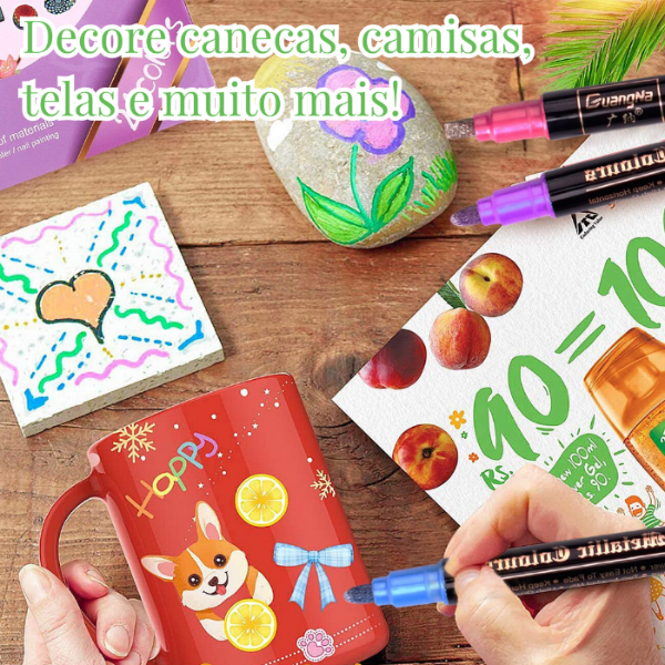 Rotuladores Artísticas Cintilantes - punta doble