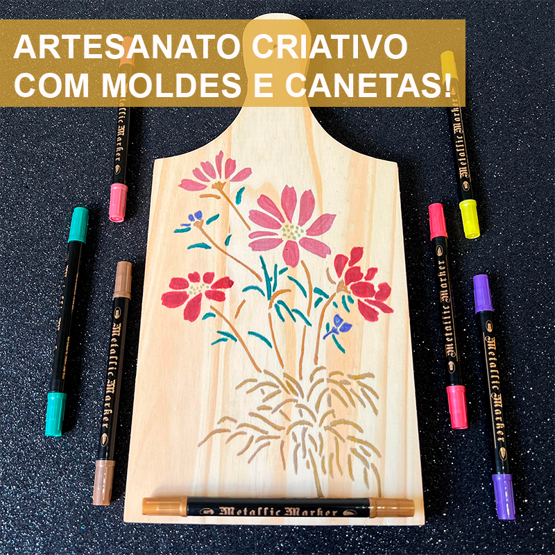 Rotuladores Biverso Metálico - punta doble